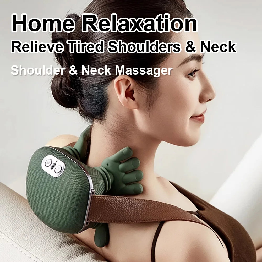 3D Shiatsu Deep-Kneading Neck Massager – Relieve Tension & Stress in Minutes!
