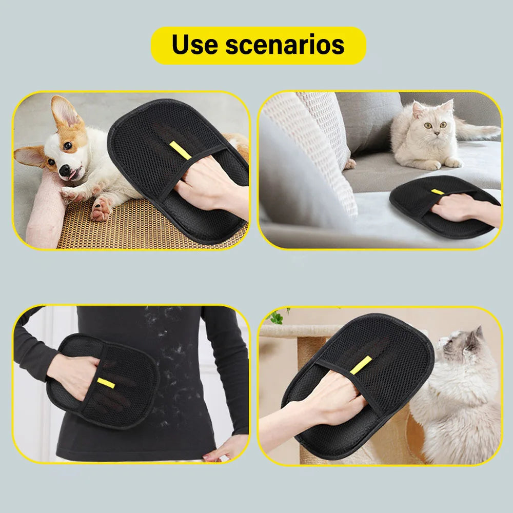 Pet Hair Remover Glove — Clean Clothes & Furniture in Seconds